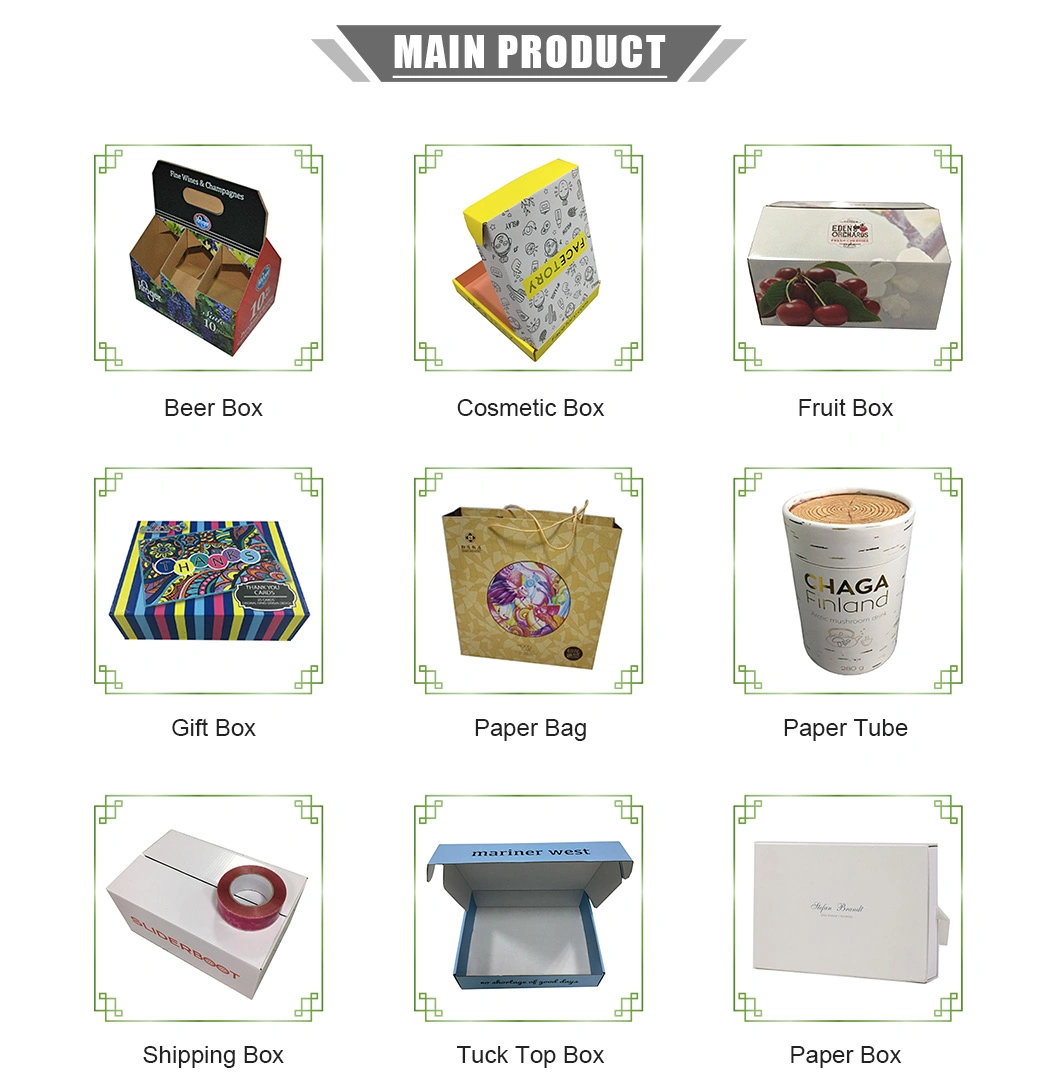 Recycle Carton Box Products Packaging Gift Box Corrugated Shipping Garment Cosmetics Packing Boxes