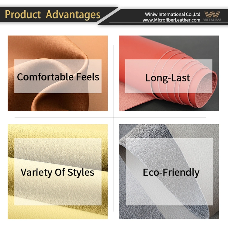 High Quality Microfiber Synthetic Leather Material for Shoes Upper